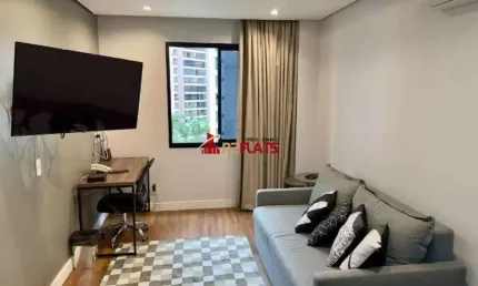 Flat com 1 quarto para alugar na Avenida Jamaris, 110, Moema, São Paulo