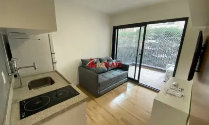 Apartamento com 1 quarto para alugar na Alameda dos Jurupis, 813, Indianópolis, São Paulo