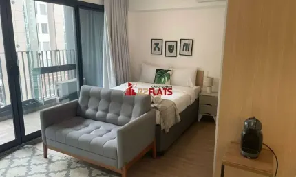 Flat com 1 quarto para alugar na Alameda dos Jurupis, 813, Moema, São Paulo