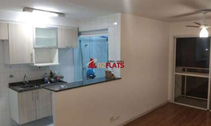 Flat com 1 quarto para alugar na Rua Juquis, 391, Moema, São Paulo