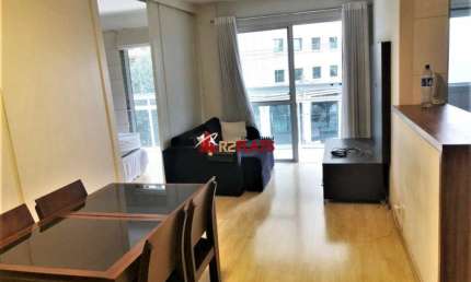 Flat com 1 quarto para alugar na Rua Juquis, 391, Moema, São Paulo