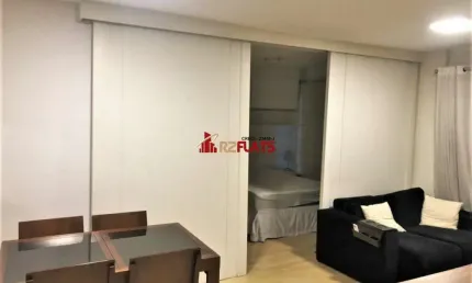 Flat com 1 quarto para alugar na Rua Juquis, 391, Moema, São Paulo