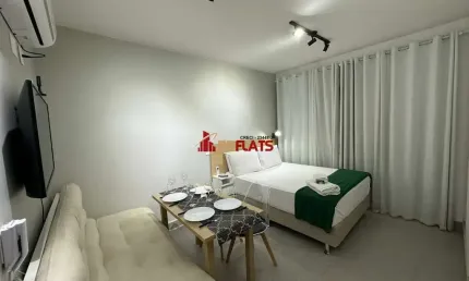 Flat com 1 quarto para alugar na Avenida Ibirapuera, 1891, Moema, São Paulo