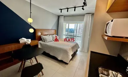 Flat com 1 quarto para alugar na Avenida Ibirapuera, 1891, Moema, São Paulo