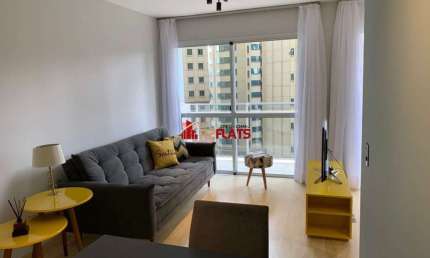Flat com 1 quarto para alugar na Rua Juquis, 391, Moema, São Paulo