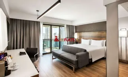 Flat com 1 quarto para alugar na Avenida Ibirapuera, 2534, Moema, São Paulo