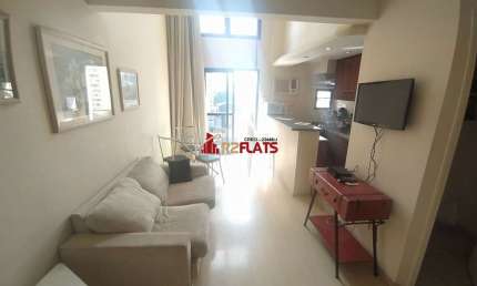Flat com 1 quarto para alugar na Avenida Moema, 177, Moema, São Paulo