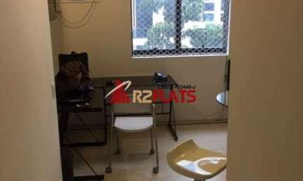 Flat com 1 quarto à venda na Avenida Ibijaú, 364, Moema, São Paulo