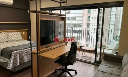 Flat com 1 quarto para alugar na Alameda dos Jurupis, 813, Indianópolis, São Paulo