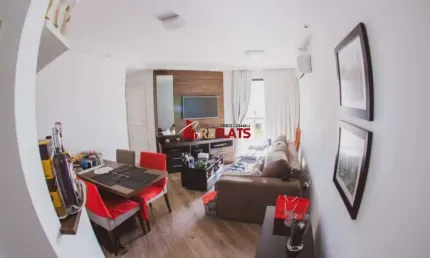Flat com 2 quartos à venda na Avenida Miruna, 320, Moema, São Paulo