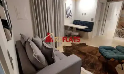 Flat com 1 quarto para alugar na Avenida Rouxinol, 174, Moema, São Paulo