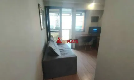 Flat com 1 quarto para alugar na Avenida Ibijaú, 364, Moema, São Paulo