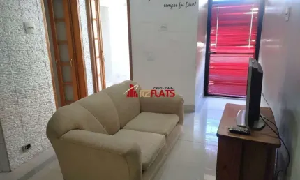 Flat com 1 quarto para alugar na Avenida Miruna, 399, Moema, São Paulo