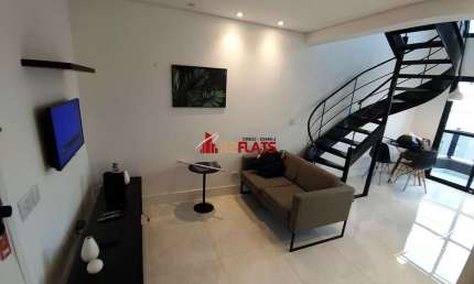 Flat com 1 quarto para alugar na Avenida Moema, 177, Moema, São Paulo