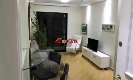 Flat com 1 quarto para alugar na Avenida Miruna, 320, Moema, São Paulo
