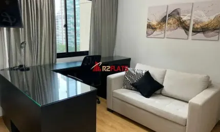 Flat com 1 quarto para alugar na Avenida Rouxinol, 55, Moema, São Paulo