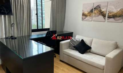 Flat com 1 quarto para alugar na Avenida Rouxinol, 55, Moema, São Paulo