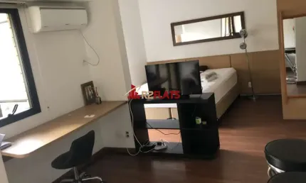 Flat com 1 quarto para alugar na Avenida Ibijaú, 364, Moema, São Paulo