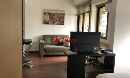 Flat com 1 quarto para alugar na Avenida Ibijaú, 364, Moema, São Paulo