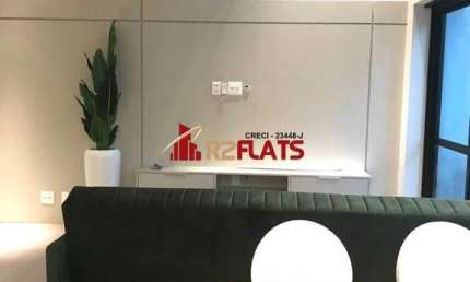Flat com 2 quartos para alugar na Avenida Ibijaú, 355, Moema, São Paulo