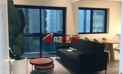 Flat com 2 quartos para alugar na Avenida Ibijaú, 355, Moema, São Paulo