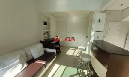 Flat com 1 quarto para alugar na Avenida Ibijaú, 355, Moema, São Paulo