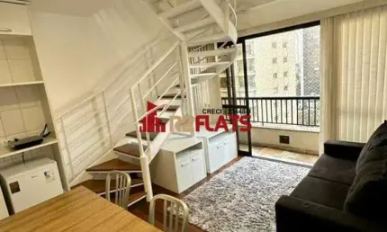 Flat com 1 quarto para alugar na Rua Manoel da Nóbrega, 646, Paraíso, São Paulo