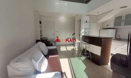 Flat com 1 quarto para alugar na Avenida Ibijaú, 355, Moema, São Paulo