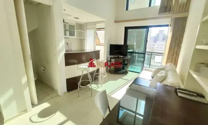 Flat com 1 quarto para alugar na Avenida Ibijaú, 355, Moema, São Paulo