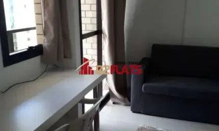 Flat com 1 quarto para alugar na Avenida Ibijaú, 364, Moema, São Paulo