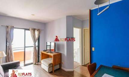 Flat com 2 quartos para alugar na Rua Sansão Alves dos Santos, 373, Brooklin, São Paulo