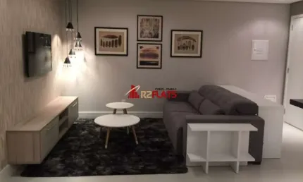 Flat com 2 quartos para alugar na Rua Professor José Leite e Oiticica, 434, Brooklin, São Paulo