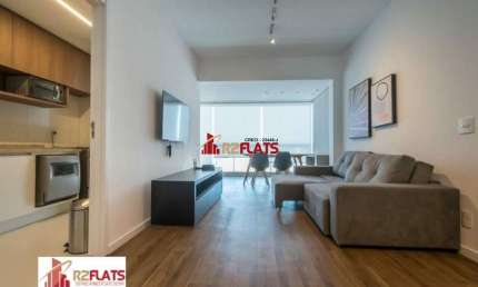 Flat com 2 quartos para alugar na Rua Henri Dunant, 846, Brooklin, São Paulo