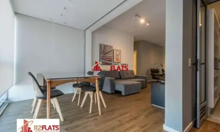Flat com 2 quartos para alugar na Rua Henri Dunant, 846, Brooklin, São Paulo