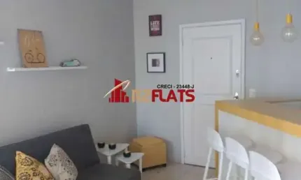 Flat com 1 quarto para alugar na Avenida Miruna, 399, Moema, São Paulo