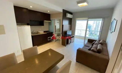 Flat com 1 quarto para alugar na Rua Sansão Alves dos Santos, 343, Brooklin, São Paulo