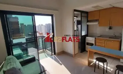 Flat com 1 quarto para alugar na Avenida Ibijaú, 355, Moema, São Paulo