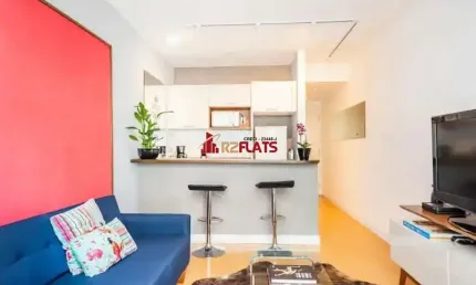 Apartamento com 1 quarto para alugar na Avenida Rouxinol, 77, Moema, São Paulo
