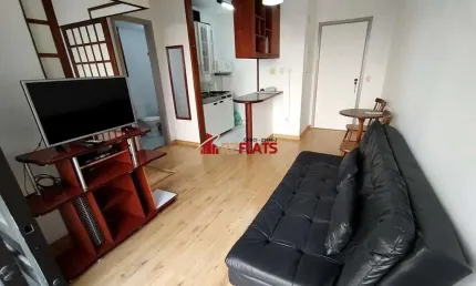 Flat com 1 quarto para alugar na Alameda Jauaperi, 1083, Moema, São Paulo