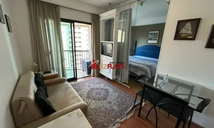 Flat com 1 quarto para alugar na Avenida Jandira, 501, Moema, São Paulo