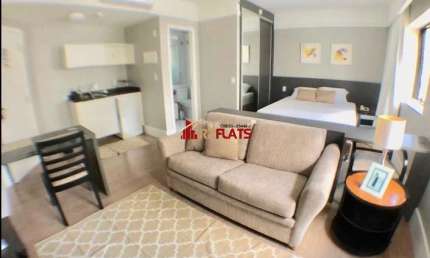 Flat com 1 quarto para alugar na Avenida Macuco, 595, Moema, São Paulo
