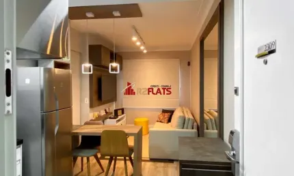 Flat com 1 quarto para alugar na Avenida Macuco, 595, Moema, São Paulo