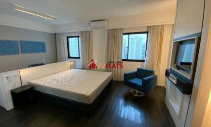 Flat com 1 quarto para alugar na Avenida Macuco, 595, Moema, São Paulo