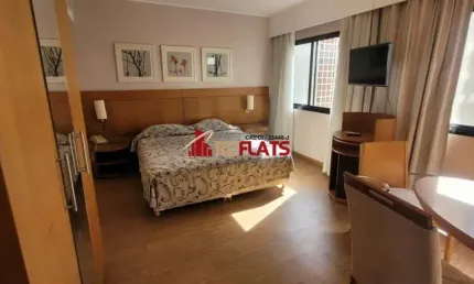 Flat com 1 quarto para alugar na Avenida Rouxinol, 87, Moema, São Paulo