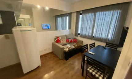 Flat com 1 quarto para alugar na Avenida Rouxinol, 87, Moema, São Paulo