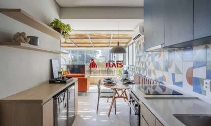 Flat com 1 quarto para alugar na Alameda dos Arapanés, 195, Moema, São Paulo