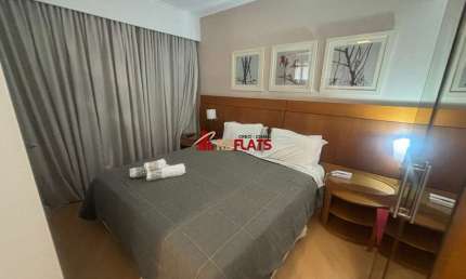 Flat com 1 quarto à venda na Avenida Rouxinol, 87, Moema, São Paulo