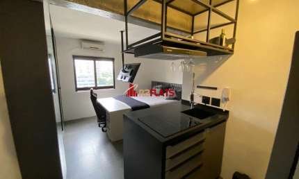 Flat com 1 quarto à venda na Avenida Ibijaú, 364, Moema, São Paulo
