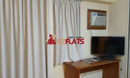 Flat com 1 quarto à venda na Avenida Ibijaú, 364, Moema, São Paulo