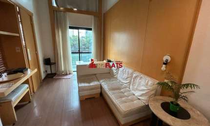 Flat com 1 quarto à venda na Avenida Ibijaú, 355, Moema, São Paulo